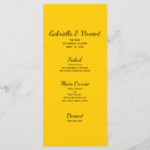 Rustic Daffodils Barn Wood Country Spring Weddensc Menu (Achterkant)