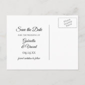 Rustic Daffodils Barn Wood Wedding Save the Date Aankondigingskaart (Achterkant)