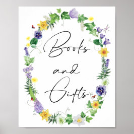 Rustic Daffodils en Wildbloemen Boeken en Gifts Poster