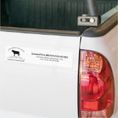 Rustic Dairy Farm Design | Ornate Cow Logo Bumpersticker (Op Truck)