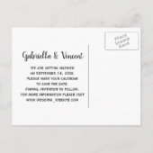 Rustic Daisies Cowboy Boots Wedding Save the Date Aankondigingskaart (Achterkant)