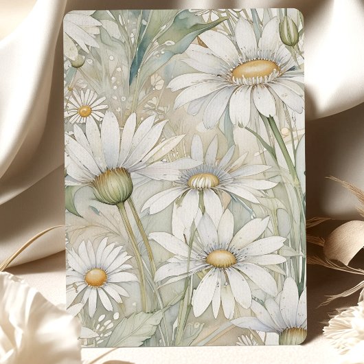Rustic Daisies Huwelijksuitnodiging Kaart