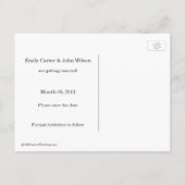 Rustic Daisies Save the Date Briefkaart (Achterkant)