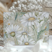 Rustic Daisies Save The Date Wedding Kaart