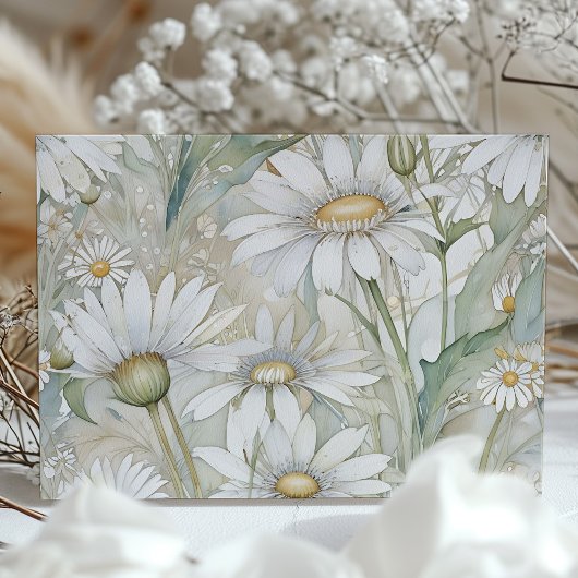 Rustic Daisies Save The Date Wedding Kaart