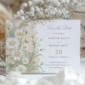 Rustic Daisies Save The Date Wedding Kaart