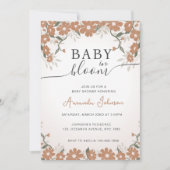Rustic Daisy Baby in Bloom Shower Genderneutraal Kaart (Voorkant)