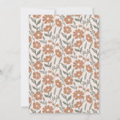 Rustic Daisy Baby in Bloom Shower Genderneutraal Kaart (Achterkant)