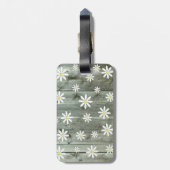 Rustic Daisy Barn board Bagagelabel (Achterkant verticaal)