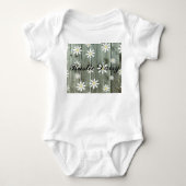 Rustic Daisy Barn board Romper (Voorkant)