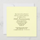 rustic daisy barn land 50ste trouwdag kaart (Achterkant)