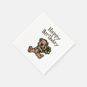 Rustic Daisy Beer Birthday Servet (Hoek)