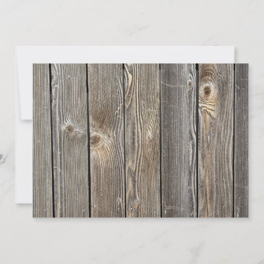 Rustic Daisy Bridal Shower Invitations Kaart (Achterkant)