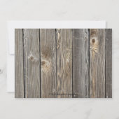 Rustic Daisy Bridal Shower Invitations Kaart (Achterkant)