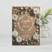 Rustic Daisy Crown Kaart (Staand voorkant)