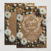 Rustic Daisy Crown Kaart (Voorkant / Achterkant)