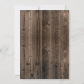 Rustic Daisy Floral Barn Wood Vrijgezellenfeest Kaart (Achterkant)
