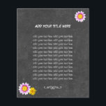 Rustic Daisy Flowers & Chalkboard Flyers<br><div class="desc">Rustic Daisy Flowers & Chalkboard Flyers.</div>