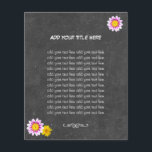Rustic Daisy Flowers & Chalkboard Flyers<br><div class="desc">Rustic Daisy Flowers & Chalkboard Flyers.</div>