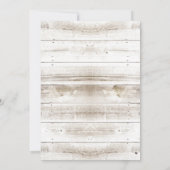 Rustic Daisy Flowers Lantern Girl Baby shower Kaart (Achterkant)