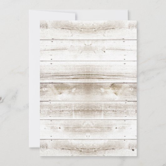 Rustic Daisy Flowers Lantern Girl Baby shower Kaart (Achterkant)