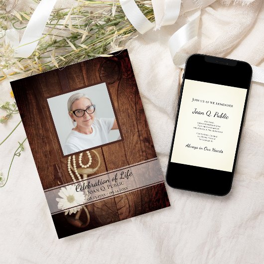 Rustic Daisy Horse Beetje Westerne viering van het Kaart