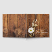 Rustic Daisy Horse Bit Viering van het Leven Gastenboek (Volledig)