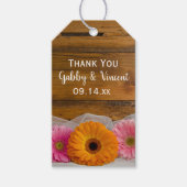 Rustic Daisy Trio country Barn Wedding for Labels Cadeaulabel (Voorkant)