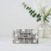 Rustic Daisy Visitekaartje (Staand voorkant)