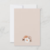 Rustic Daisy Wedding RSVP (Achterkant)