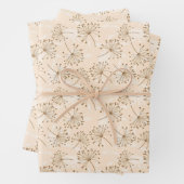 Rustic Dandelion Flower  Pattern Inpakpapier Vel (In situ)
