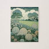 Rustic Dandelion World Japanse kunst Legpuzzel (Verticaal)