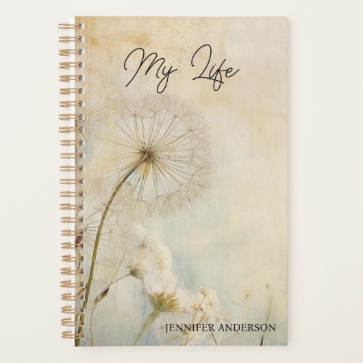 Rustic Dandelions Planner (Voorkant)