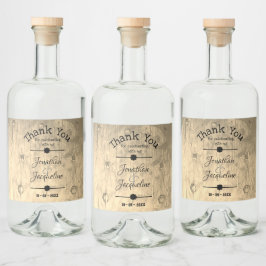 Rustic Dank u Gift Script Names Chic Wedding Likeurfles Etiket