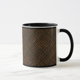 Rustic Dark Burlap met gloed Mok