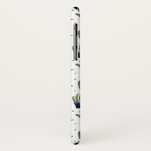 Rustic Dark Green Cactus Desert Pattern Case-Mate iPhone Case (Achterkant/links)