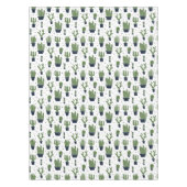 Rustic Dark Green Cactus Desert Pattern Tafelkleed (Voorkant)