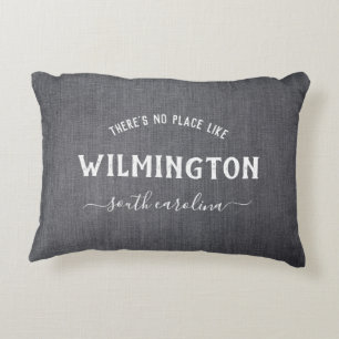 Rustic Dark Linen Er is geen plek zoals thuis Accent Kussen