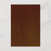 Rustic Dark Wood Paarse Floral Wedding Details Informatiekaartje (Achterkant)