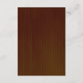 Rustic Dark Wood Pink Floral Wedding Details Informatiekaartje (Achterkant)