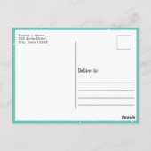 Rustic Dark Wood Snow Holiday 2 Briefkaart (Achterkant)
