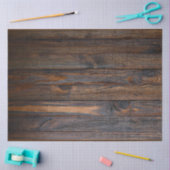 Rustic Dark Wood Tone Tissuepapier (Craft)