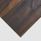 Rustic Dark Wood Tone Tissuepapier (Detail)