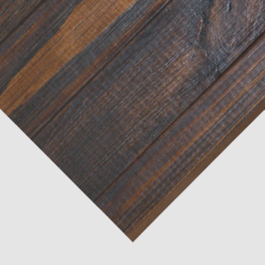 Rustic Dark Wood Tone Tissuepapier (Detail)