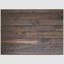 Rustic Dark Wood Tone Tissuepapier