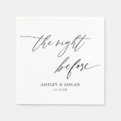 Rustic De avond voor de generale repetitie diner Servet (Voorkant)