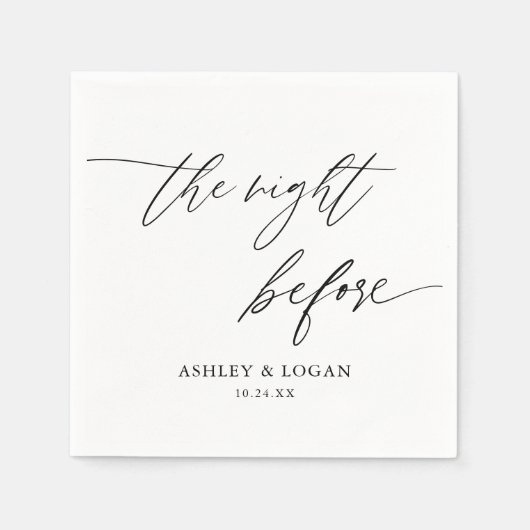 Rustic De avond voor de generale repetitie diner Servet (Voorkant)