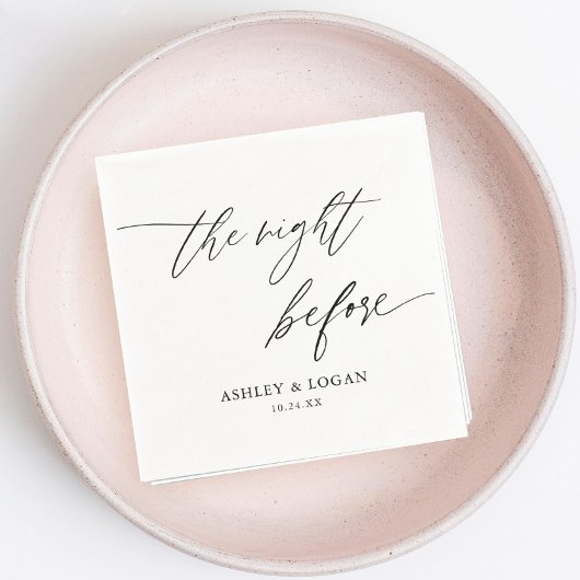 Rustic De avond voor de generale repetitie diner Servet