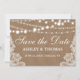 Rustic de Lichten van het Koord van de Draad van d Save The Date
