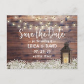 Rustic de Lichten van het Koord van de Lijn van de Aankondigingskaart (Voorkant)